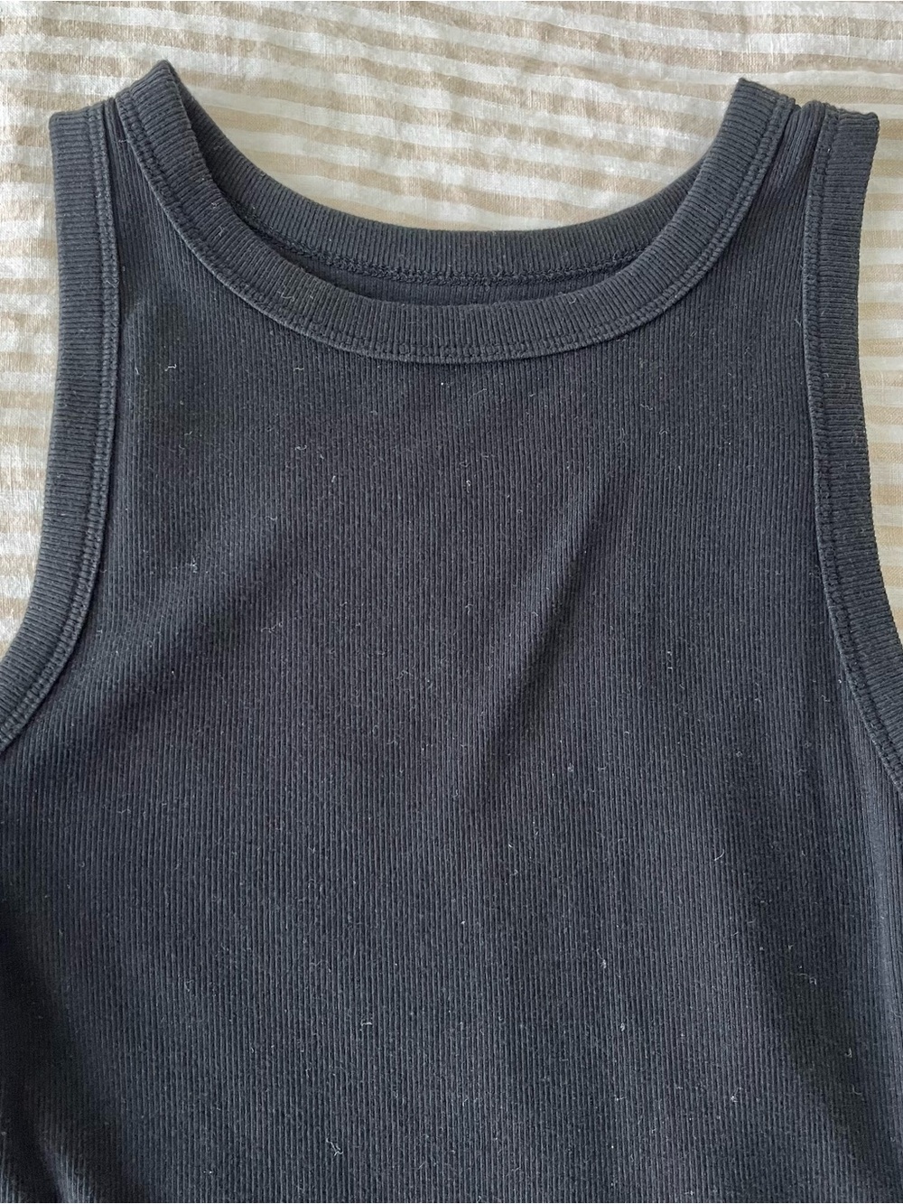 a new day Black Ribbed Tank Top - Picture 4 of 11